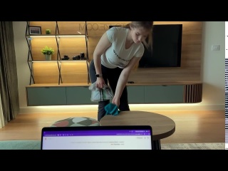 this maid will do anything to keep her job.